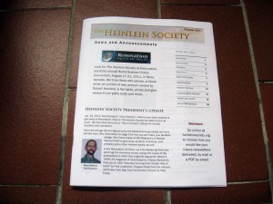 Newsletter estate 2011 Heinlein Society