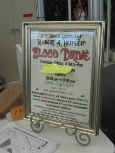 San Diego Comic-Con Robert A. Heinlein Blood Drive